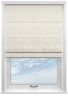 Faux Silk, Natural - Twist&Fit Roman Blind